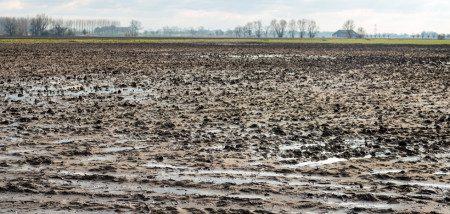 akkerbouw grond nat